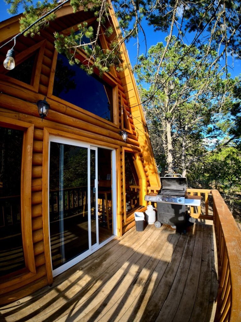 Terraza de la Cabaña Alpina M2